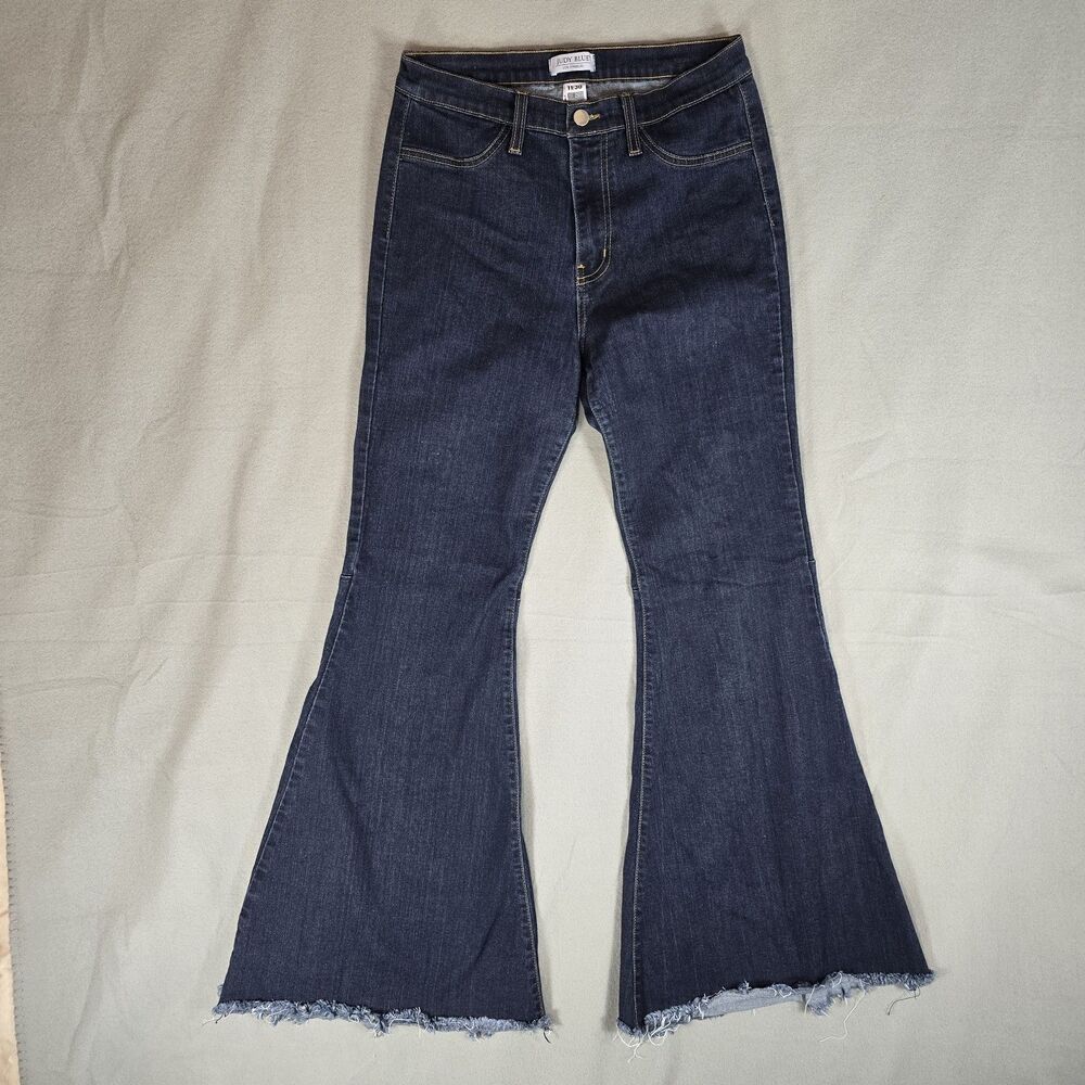 Judy Blue Jeans Womens 11/30 Super Flare High Rise Dark Blue 8396 USA